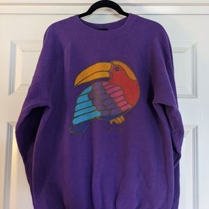 Vintage Laurel Burch Toucan Sweatshirt